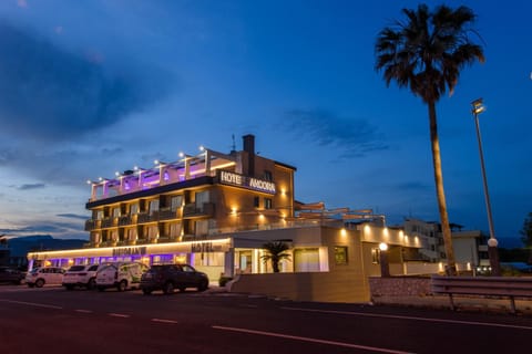 Property building, Night, City view, Parking
