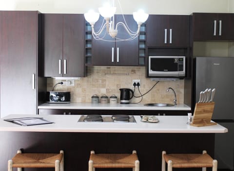 Coffee/tea facilities, Seating area, stove, kitchen