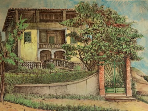 Facade/entrance, Garden view