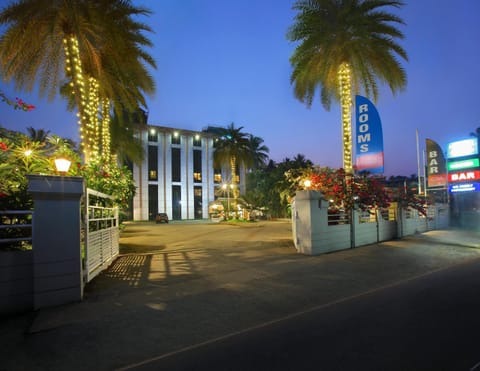 Property building, Night, Street view, Location, Parking