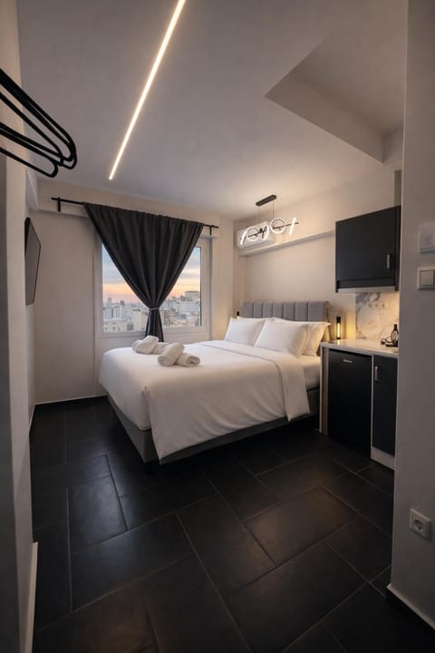 Bed, Kitchen or kitchenette, Photo of the whole room, air conditioner