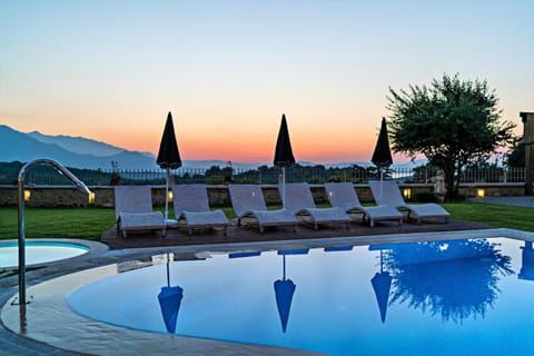 Swimming pool, Sunset