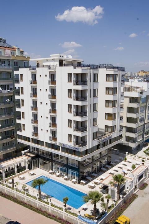 Property building, Facade/entrance, Bird's eye view, Pool view, Swimming pool, Swimming pool