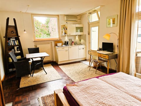 Bed, Kitchen or kitchenette, Photo of the whole room, Dining area, Bedroom, hair dresser, minibar, stove, kitchen