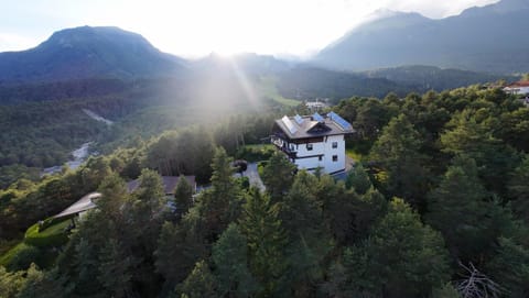 Property building, Natural landscape, Bird's eye view, Mountain view