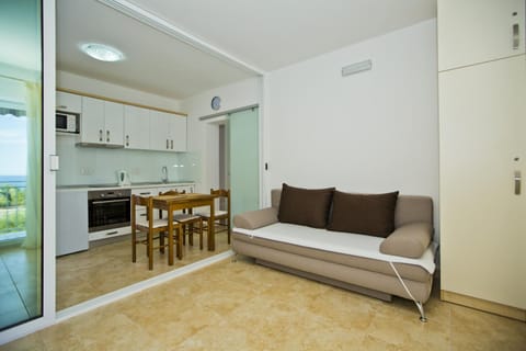 Kitchen or kitchenette, Living room, Dining area