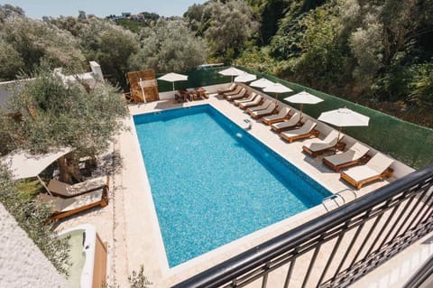 Natural landscape, Pool view, Swimming pool, sunbed