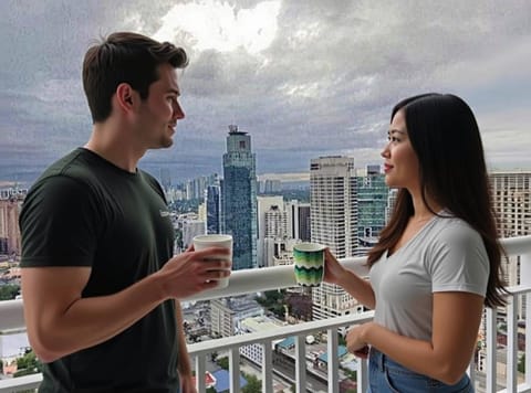 Neighbourhood, Balcony/Terrace, Guests, City view, Non alcoholic drinks