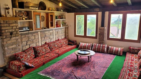 Kitchen or kitchenette, Living room, Seating area