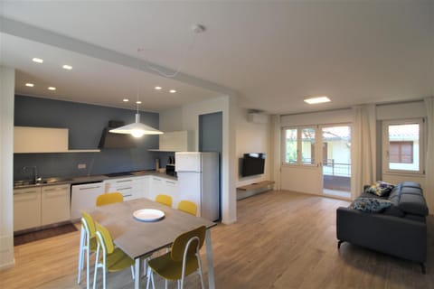 Living room, kitchen