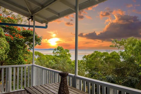 Natural landscape, View (from property/room), Balcony/Terrace, Sea view, Sunset