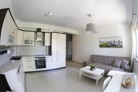 Kitchen or kitchenette, Living room, Seating area