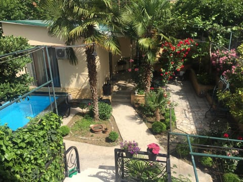 Restaurant/places to eat, Facade/entrance, Summer, Garden, Photo of the whole room, On site, Garden view, Pool view, Swimming pool, Inner courtyard view