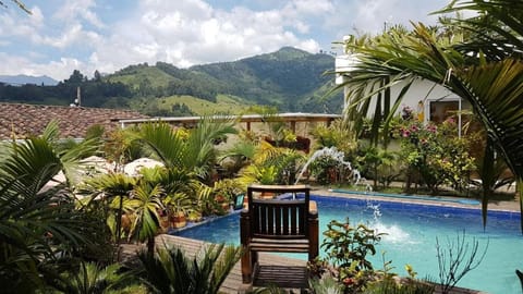 Mountain view, Pool view, Swimming pool