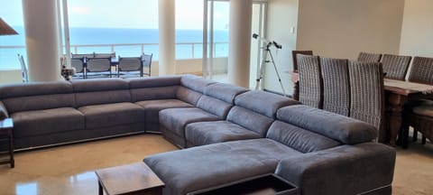 Living room, Seating area, Sea view
