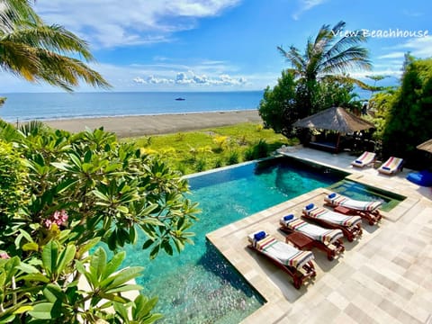 Garden, Balcony/Terrace, Beach, Garden view, Pool view, Sea view, Swimming pool, Swimming pool, sunbed
