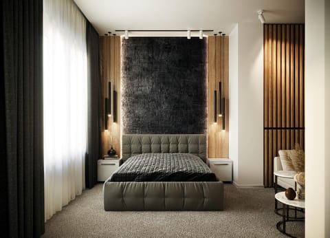 Bedroom, City view