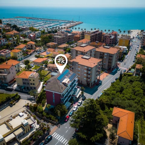 Property building, Neighbourhood, Bird's eye view, Location, Parking