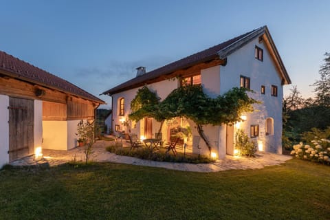 Property building, Facade/entrance, Sunset