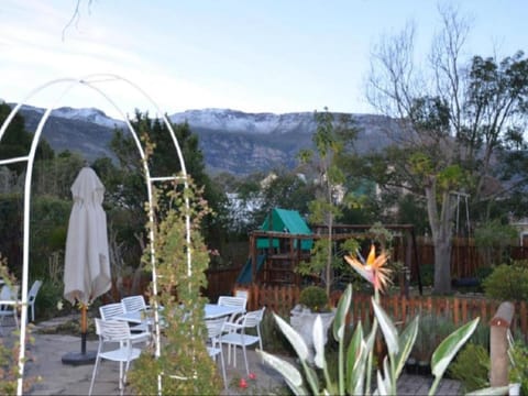 Patio, Natural landscape, Garden, Garden view, Mountain view