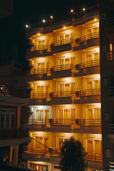 Property building, Night, View (from property/room), Balcony/Terrace