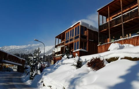 Property building, Winter, Mountain view
