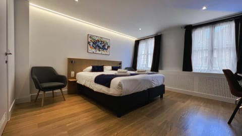 Bed, Living room, Photo of the whole room, Seating area, Bedroom