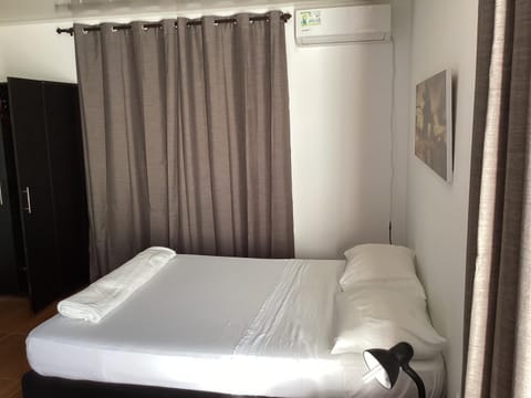 Bed, Photo of the whole room, Bedroom, wardrobe, air conditioner