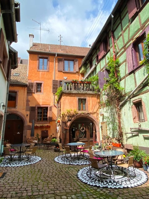 Patio, Spring, Inner courtyard view