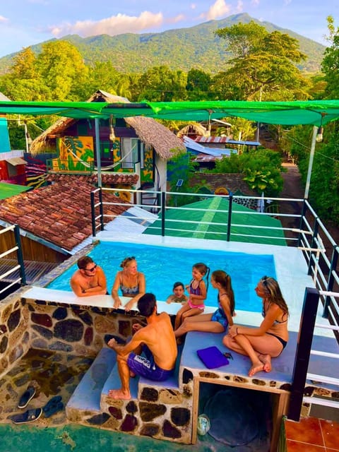 Pool view, Swimming pool, group of guests