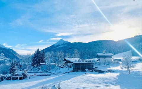 Natural landscape, Winter, Mountain view