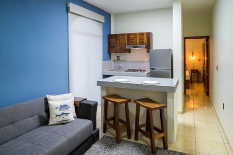 Kitchen or kitchenette, Living room