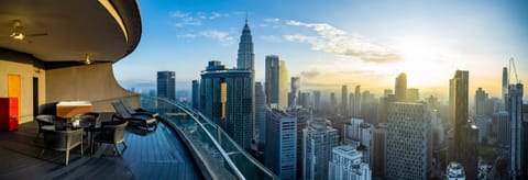 Balcony/Terrace, City view, Sunset
