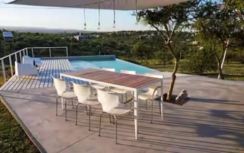 Patio, Natural landscape, Pool view, Swimming pool