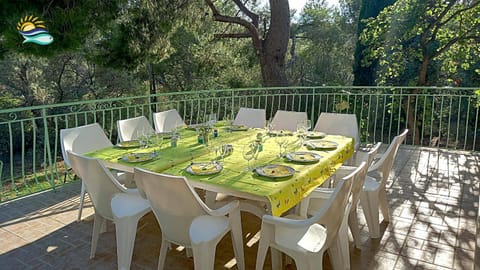 Patio, Spring, Day, Garden, Balcony/Terrace, Garden view, Pool view, Sea view