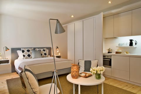 Kitchen or kitchenette, Living room, Bedroom