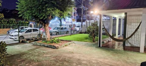 Property building, Night, Garden, Street view