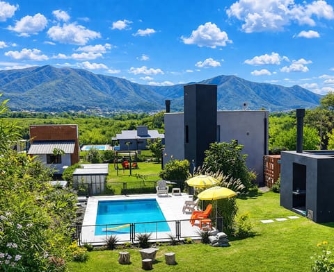 Property building, Patio, Spring, Natural landscape, Garden, Garden view, Mountain view, Pool view, Swimming pool, sunbed