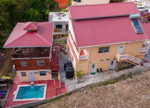 View (from property/room), Balcony/Terrace, Pool view, Swimming pool, towels, laundry