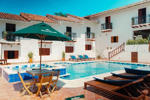 Property building, Pool view, Swimming pool
