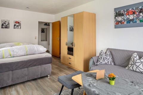 Property building, Living room, Bedroom