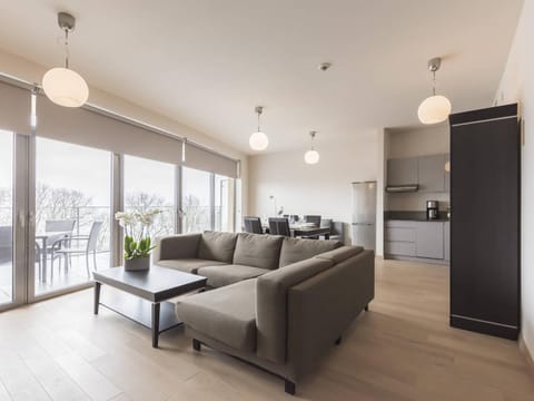 Kitchen or kitchenette, Living room, Seating area