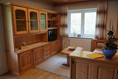 Kitchen or kitchenette, Living room, dishwasher, stove