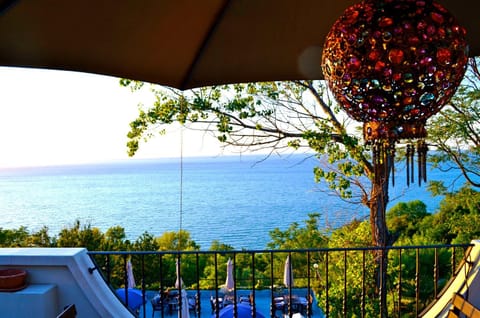 Natural landscape, View (from property/room), Balcony/Terrace, Sea view