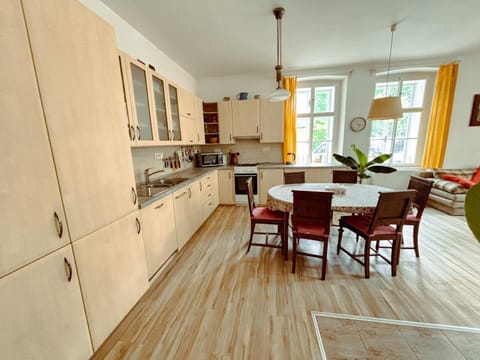 Kitchen or kitchenette, Dining area, dishwasher, oven, stove