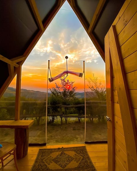 Facade/entrance, Day, Natural landscape, View (from property/room), Mountain view, Sunset
