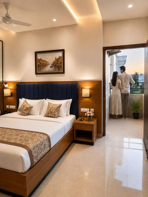 Bed, Photo of the whole room, Bedroom, group of guests
