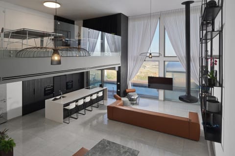 TV and multimedia, Kitchen or kitchenette, Living room, Seating area, Dining area, minibar, stove