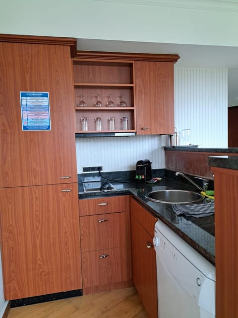 Kitchen or kitchenette, minibar, stove