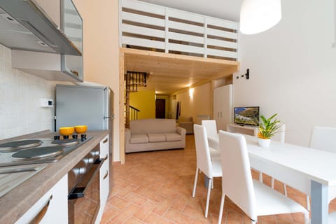 Kitchen or kitchenette, Living room, Dining area